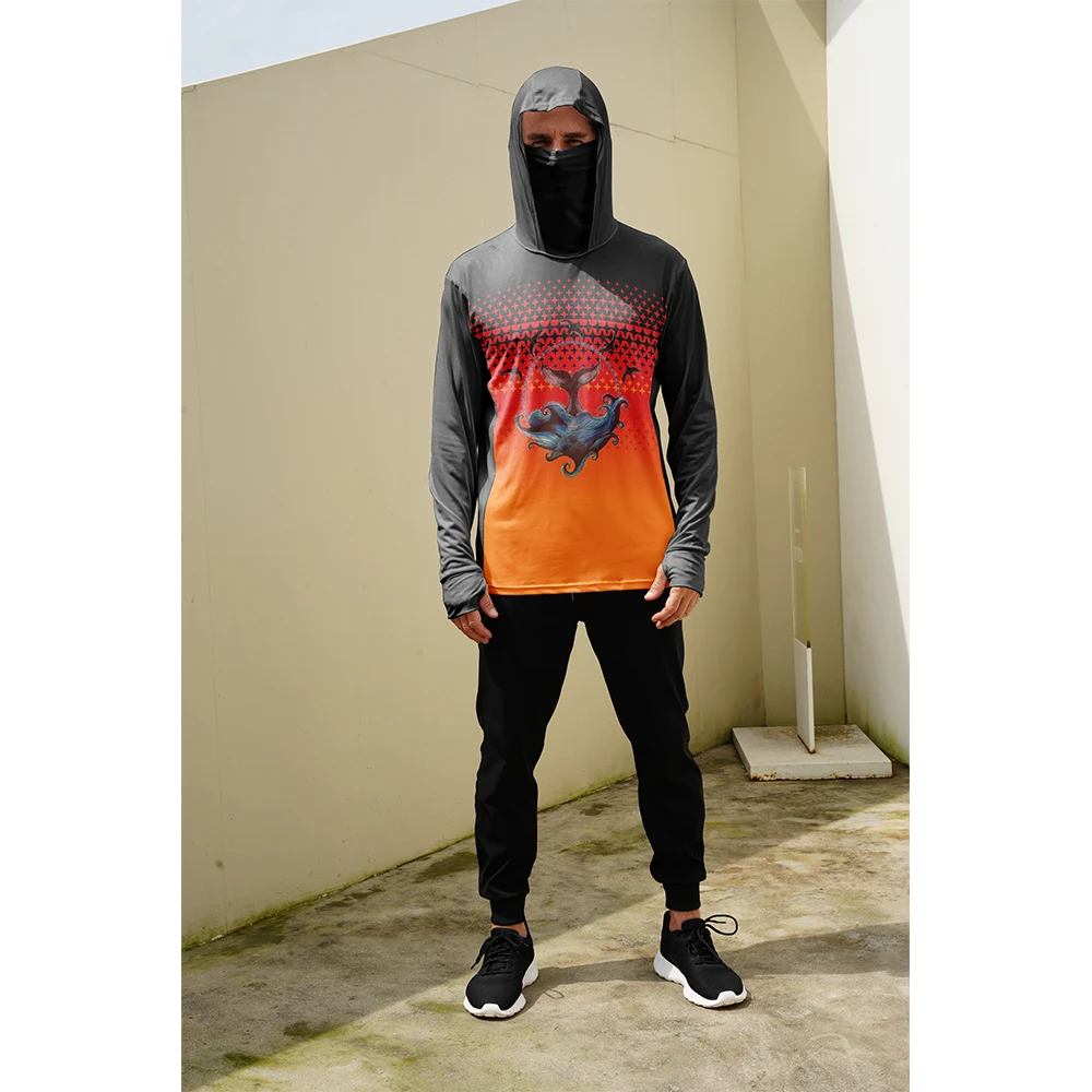 Summer Clothing Men - Balıkçı Gömlekleri Erkek Güneş Korumalı Kapüşonlu