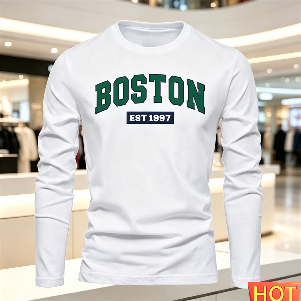 Summer Clothing Men - Sonbahar Yaz Erkek Uzun Kollu Tişört