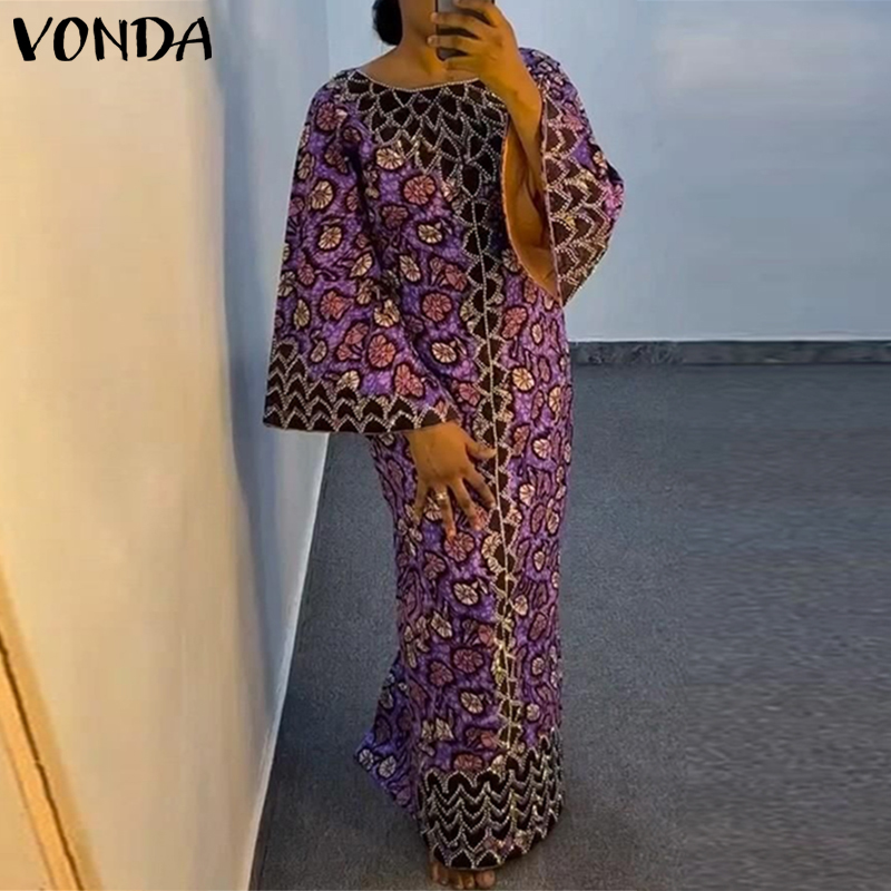 Summer Clothing For Older Women - Artı Boyutu VONDA Bohem Elbise 2026