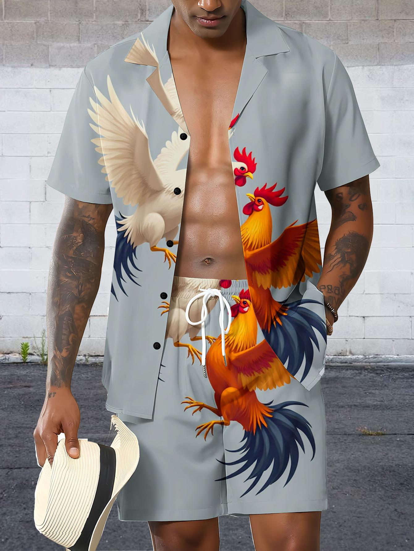 Summer Clothing Drip - Erkek Gömlek Takımları 2026 İlkbahar/Yaz 3D