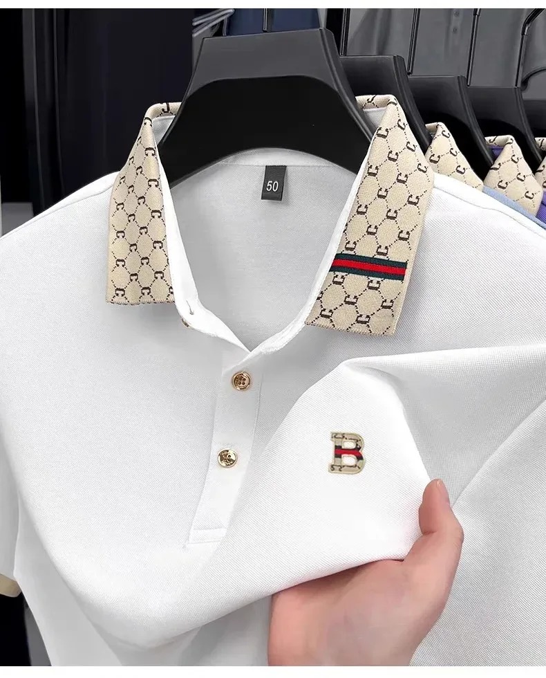 Summer Clothing Men Linen - Üst düzey marka erkek kısa kollu