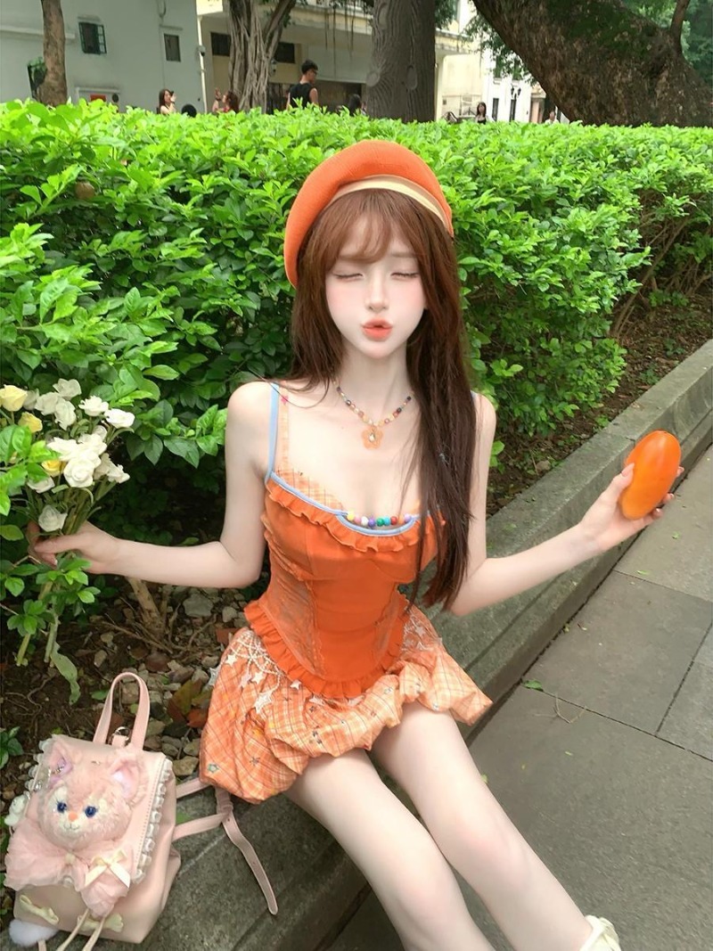 Yaz Yeni Turuncu Dopamin Tatlı - Summer Clothing For Girls incelemesi ve fiyatı