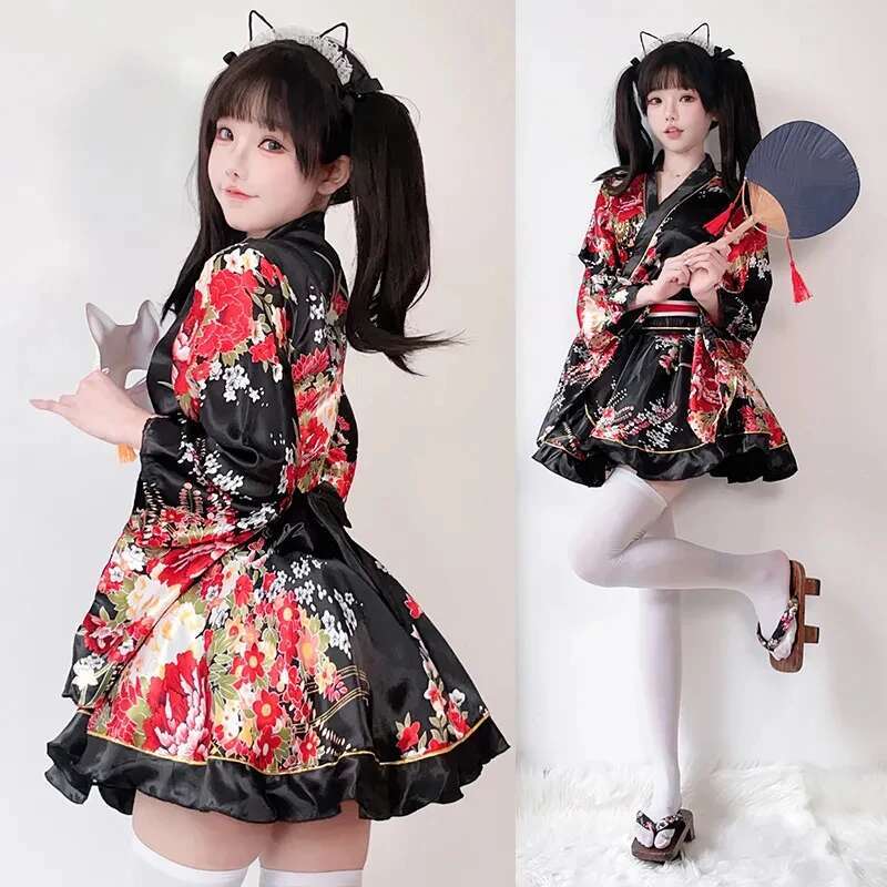 Japon modifiye Kimono elbise k - Summer Holiday Clothing Women incelemesi ve fiyatı
