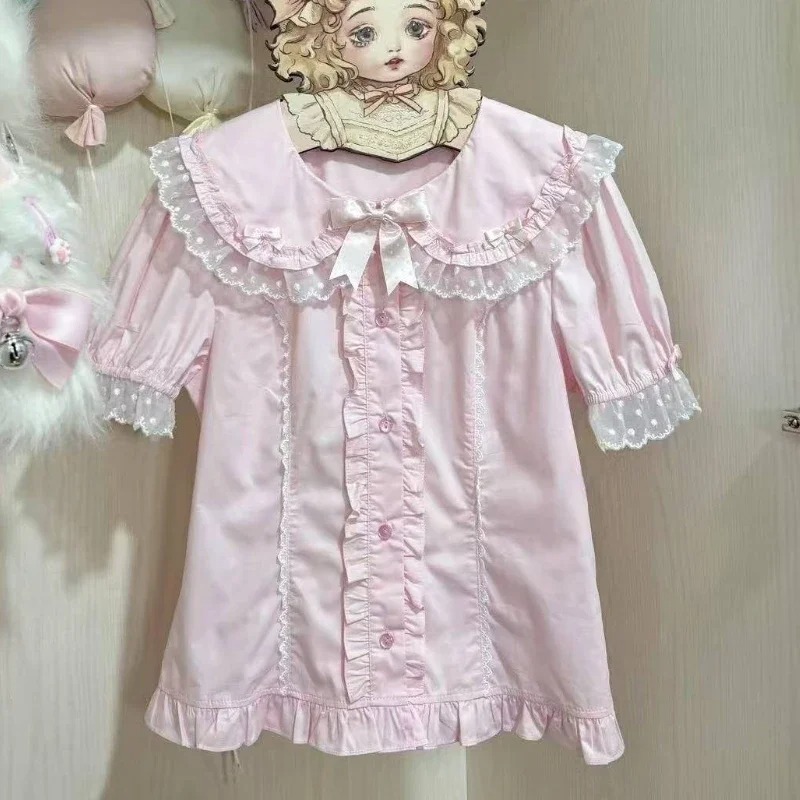 Japon Kawaii Lolita Gömlek Kad - Summer Japanese Clothing incelemesi ve fiyatı