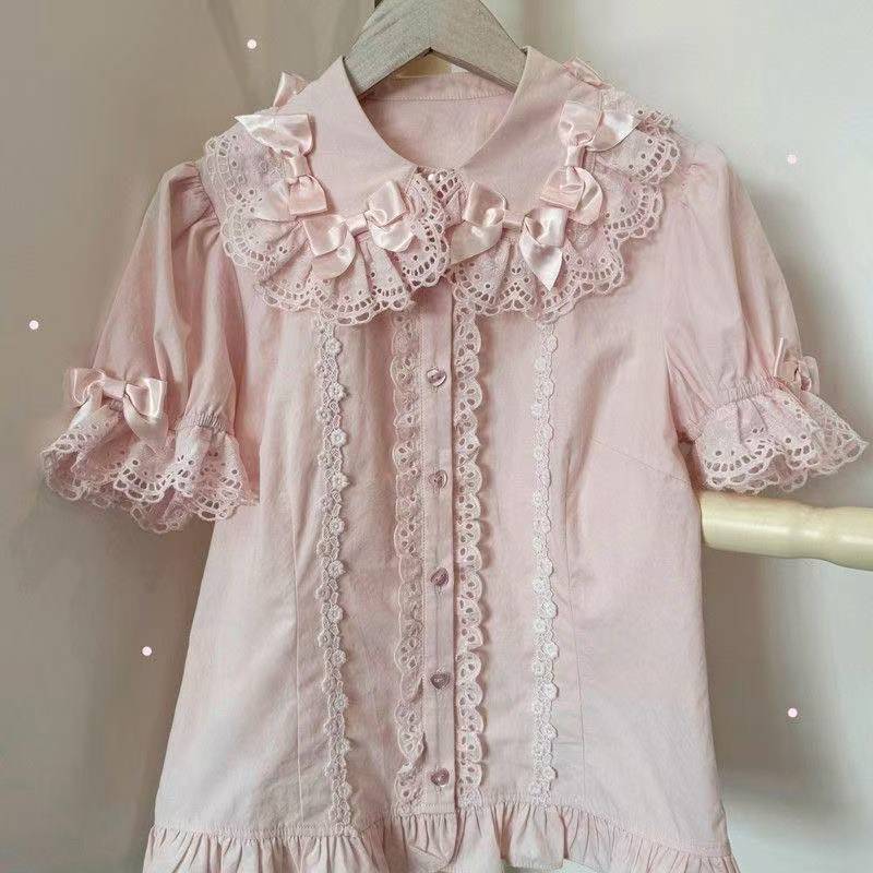 Japon Kawaii Lolita Gömlek Kad - Summer Japanese Clothing incelemesi ve fiyatı