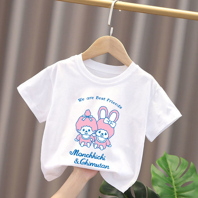 Monchhichi Çocuk T-shirt Anime - Summer Clothing For Girls incelemesi ve fiyatı