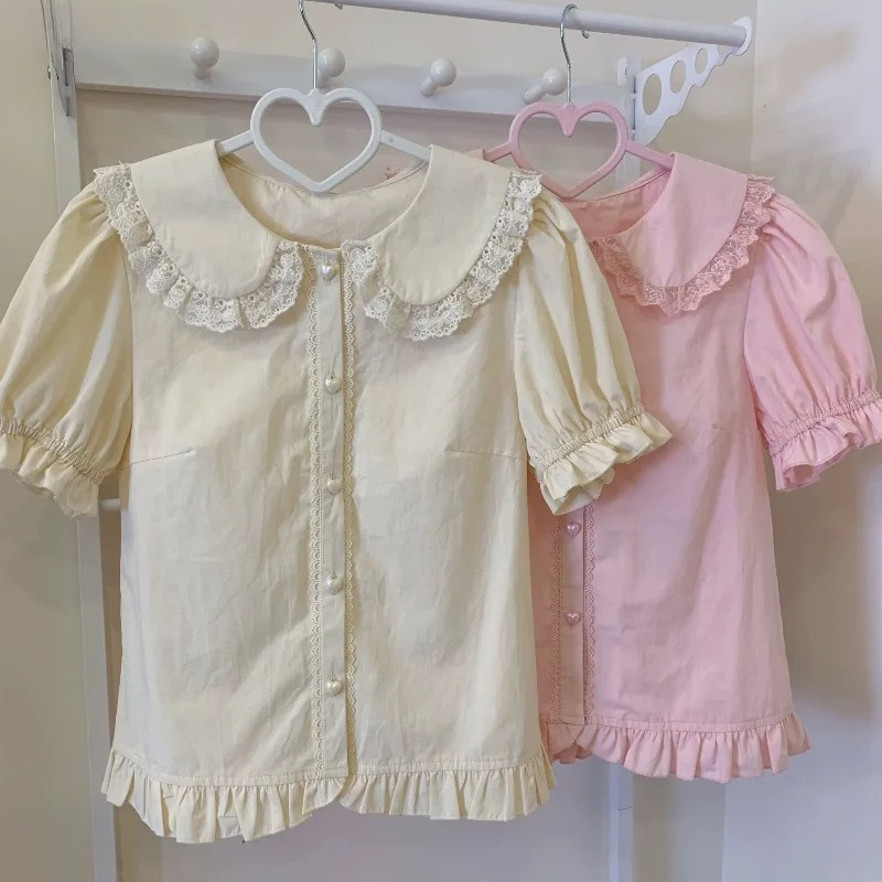 Yaz Japon Kawaii Lolita Gömlek - Summer Japanese Clothing incelemesi ve fiyatı