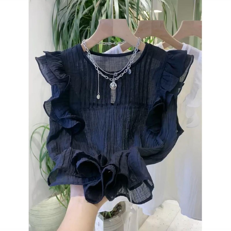 Moda tatlı yaz kadın uçan koll - Summer Japanese Clothing incelemesi ve fiyatı