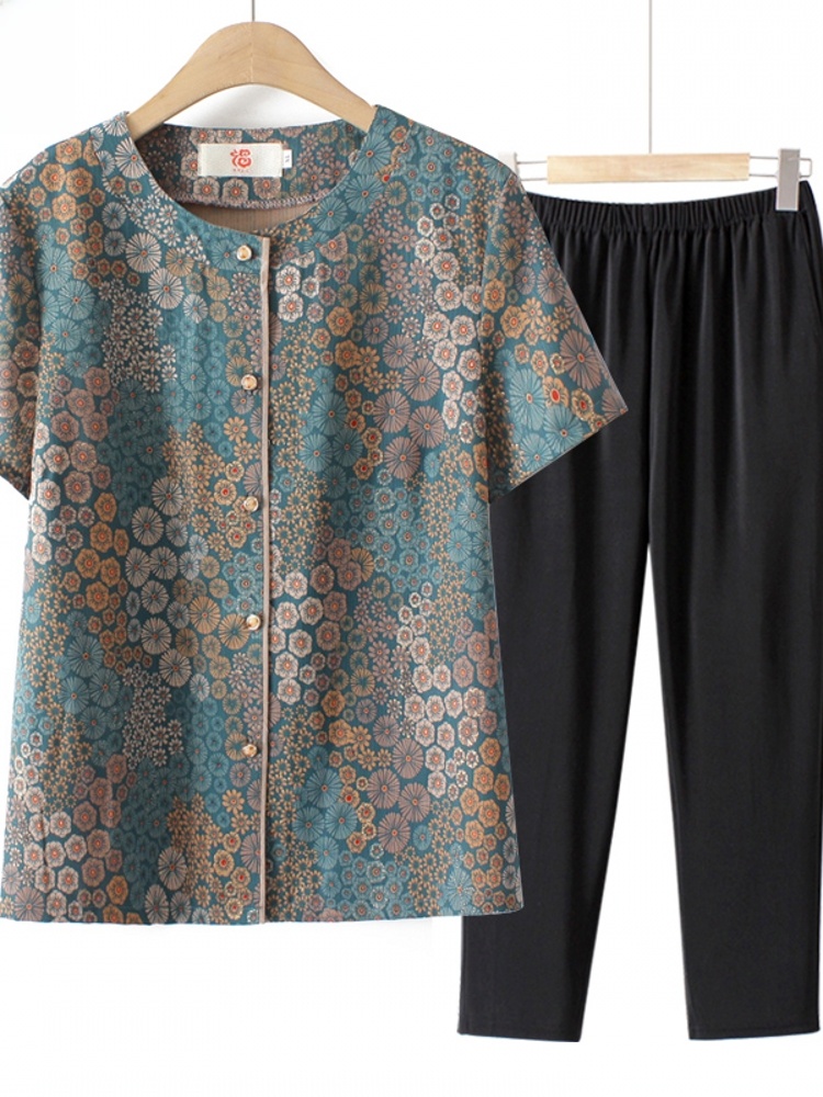 Büyükanne Tarzı Kısa Kollu İki - Summer Clothing Over 60 incelemesi ve fiyatı