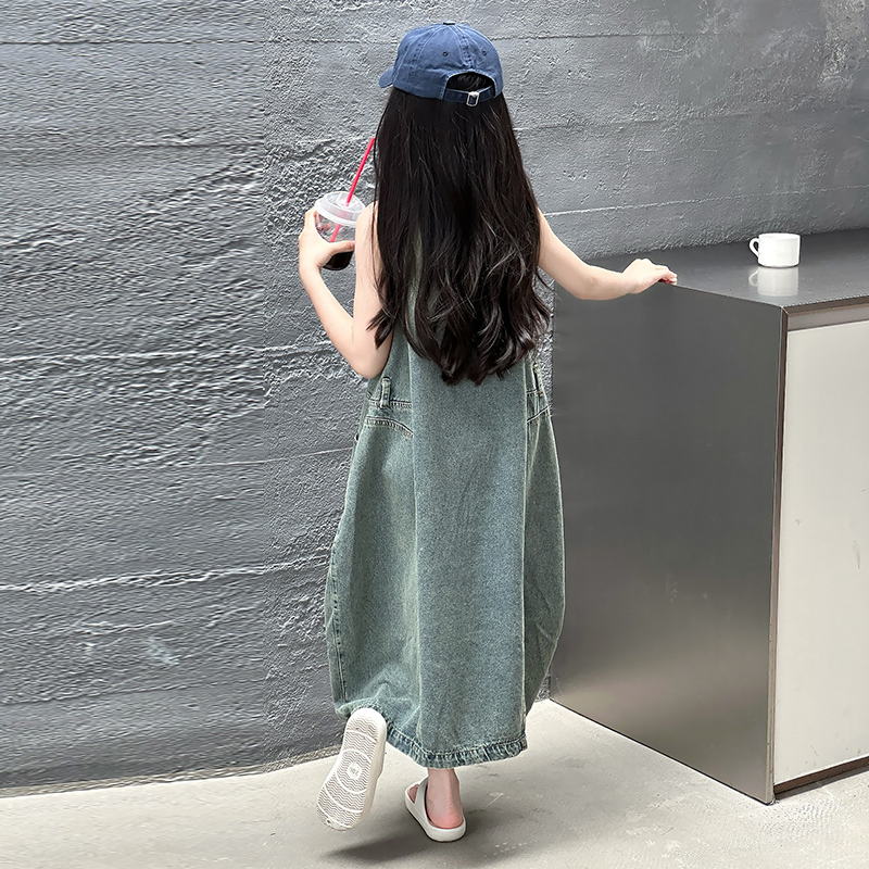 Vintage Mavi Çocuk Kız Yüksek  - Summer Clothing For Girls incelemesi ve fiyatı