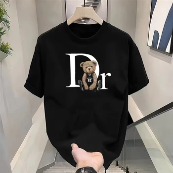 Lüks Marka Sevimli Ayı Baskı T - Summer Clothing Brands Men incelemesi ve fiyatı