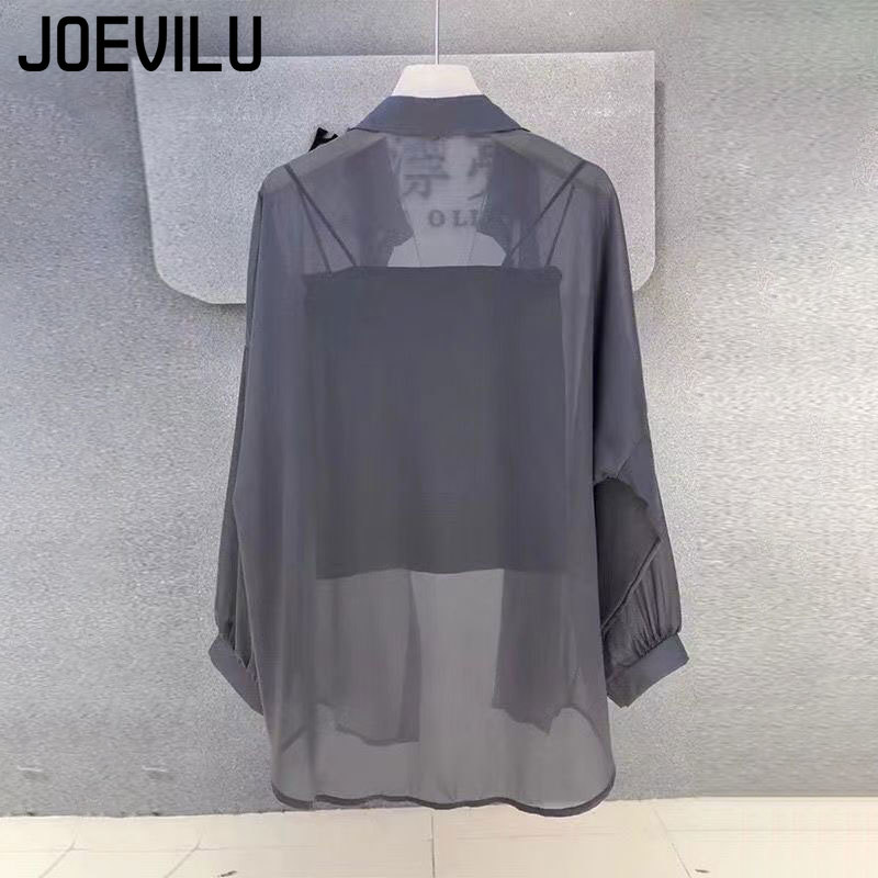 Şeffaf Şifon Gömlek kadın Raha - Summer Japanese Clothing incelemesi ve fiyatı