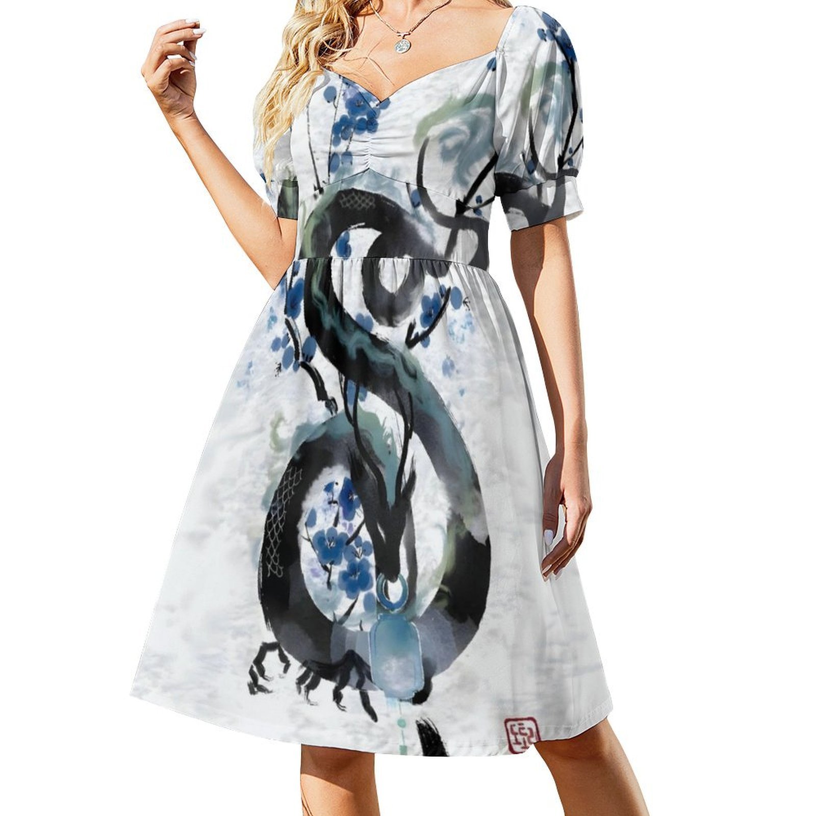 Japon Mavi Gece Ejderhası Müre - Summer Japanese Clothing incelemesi ve fiyatı